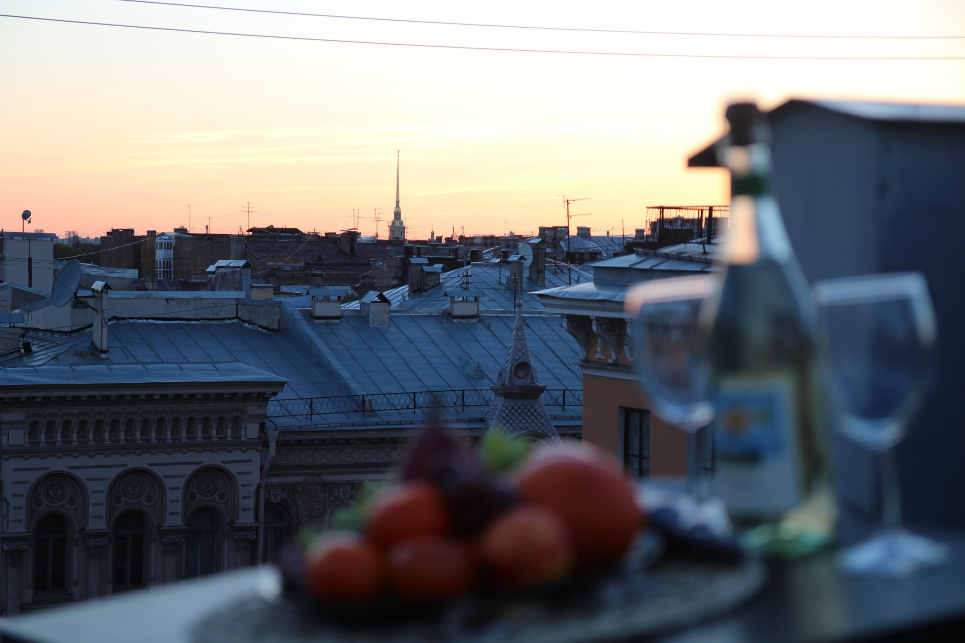 Свидание на крыше в Санкт-Птербурга